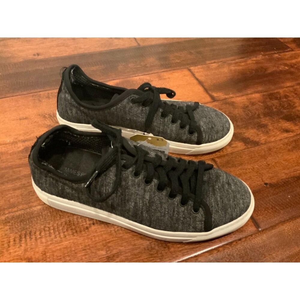 James Perse Gray Wool Low Top Lace Up Sneakers, Size 7